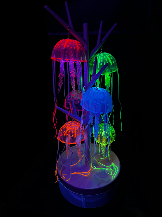 UV reactive Jellyfish earrings