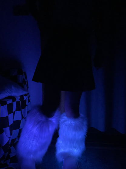 Luminous Fur Leg Warmers